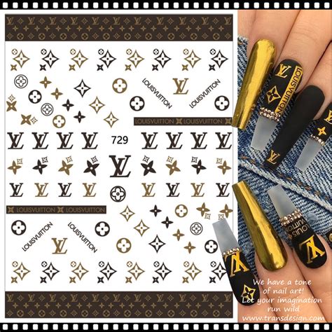 lv nail sticker|louis vuitton nail decals.